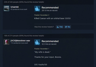 Illustration for article titled Fallout: New Vegas, As Told By Steam Reviews